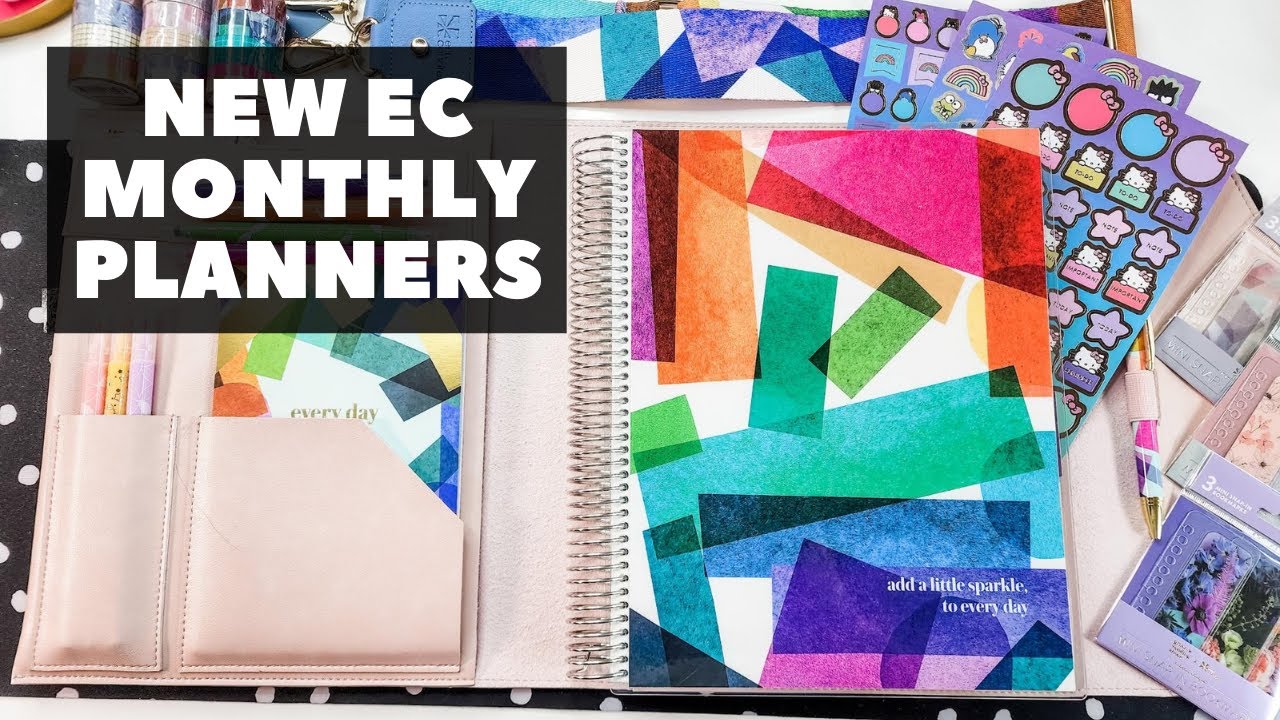 NEW Erin Condren Monthly Planners (and my launch haul)