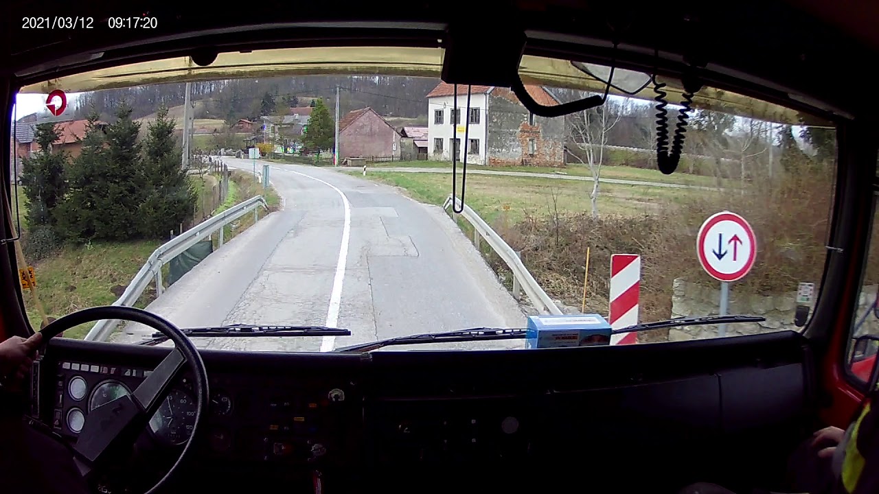 Dvd Konjščina, vožnja na intervenciju (požar trave i niskog raslinja) 12.03.2021