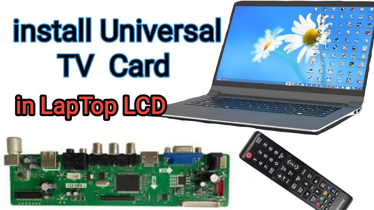 How To install Universal Card in LapTop Lcd Panel  / LapTop Lcd Change into Lcd Led TV