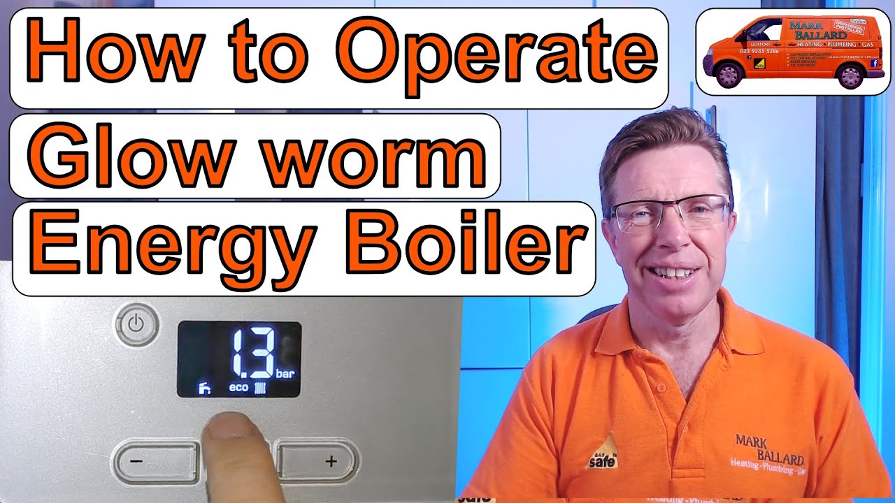 How to Operate Glowworm Energy, Adjust Hot Water, Central Heating Temperatures, ECO Setting, Re-Set