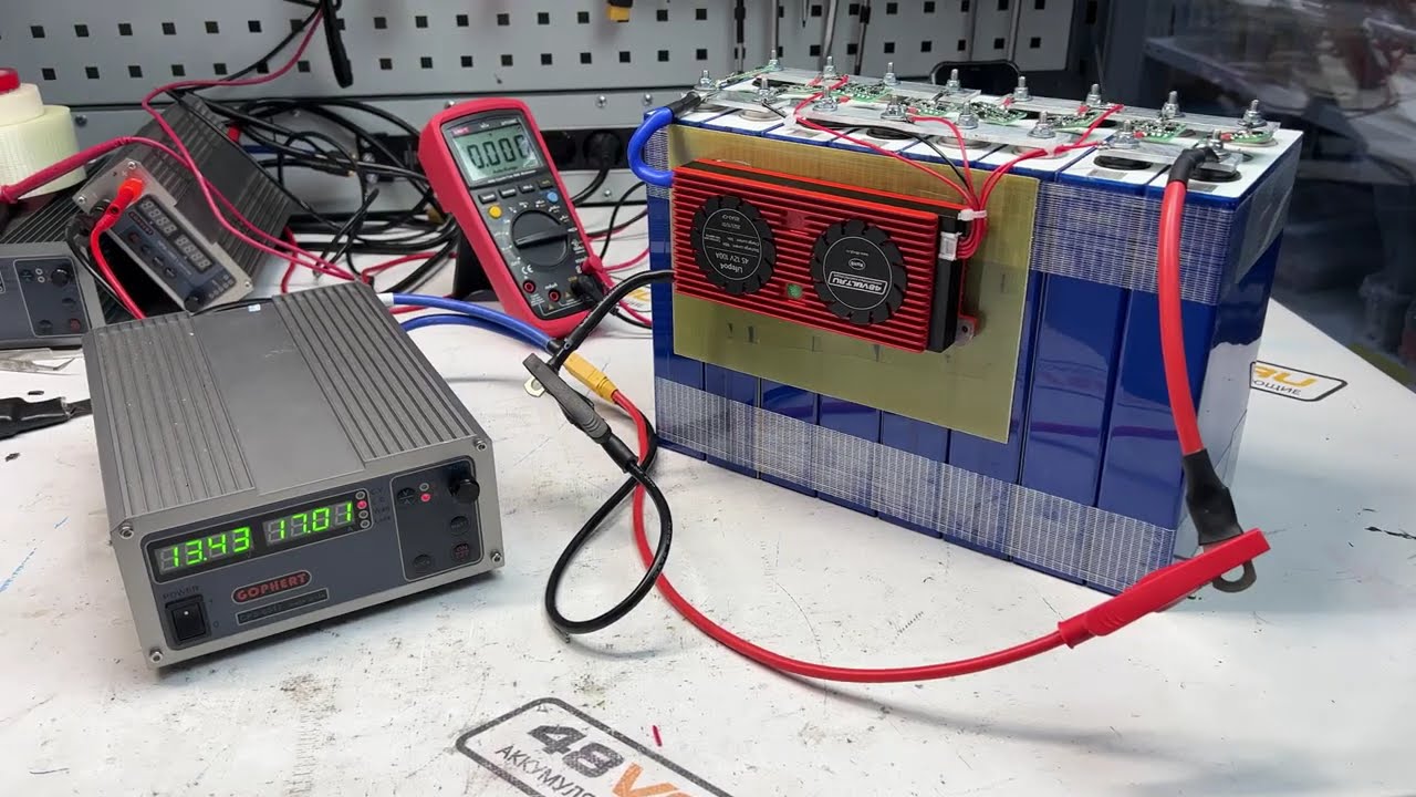 Сборка аккумулятора из элементов LiFePO4 3,2v 105ah EVE