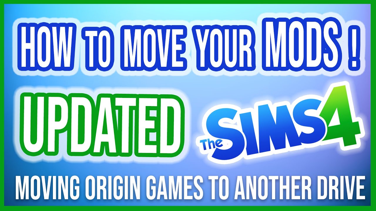 Finally.....How To Successfully Move The Sims 4 MODS Over To Another Hard Drive | The Sims 4 | 2021