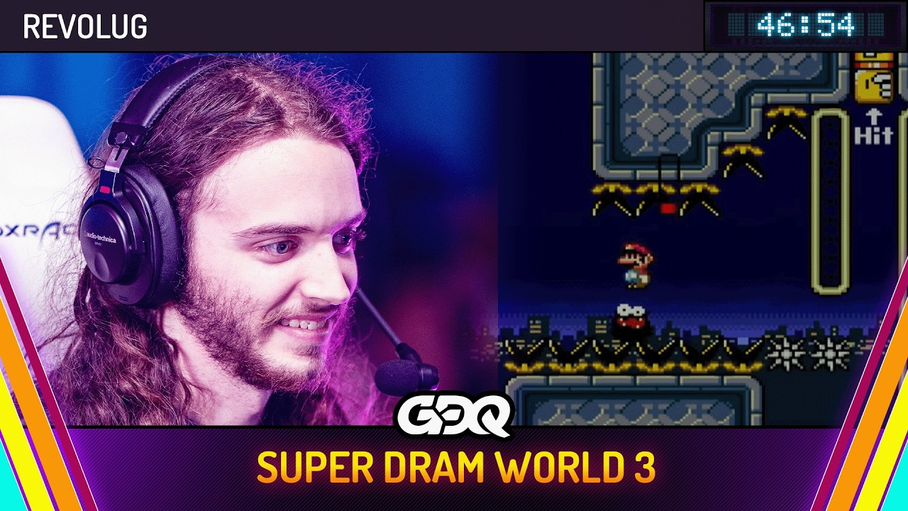 Super Dram World 3 by revolug in 46:54 - Summer Games Done Quick 2026