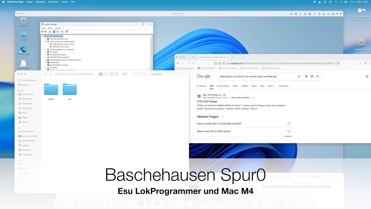 Baschehausen Spur0 - Esu LokProgrammer und Mac M4