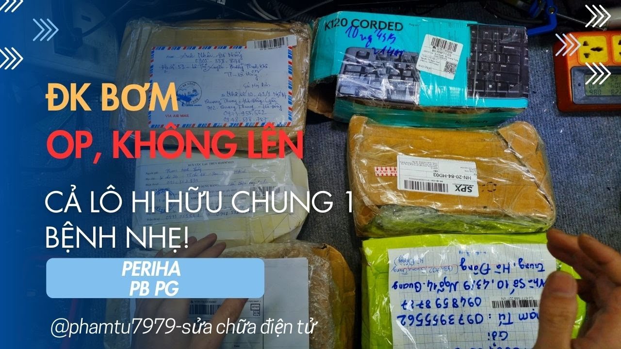 Điều khiển bơm Periha PB PG cả lô hi hữu đều chung 1 bệnh