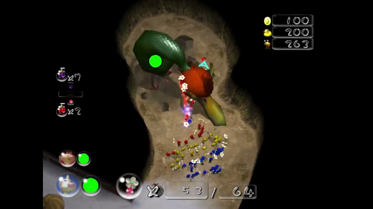 PIKMIN 2 Colossal Caverns - All Treasures attempt #16