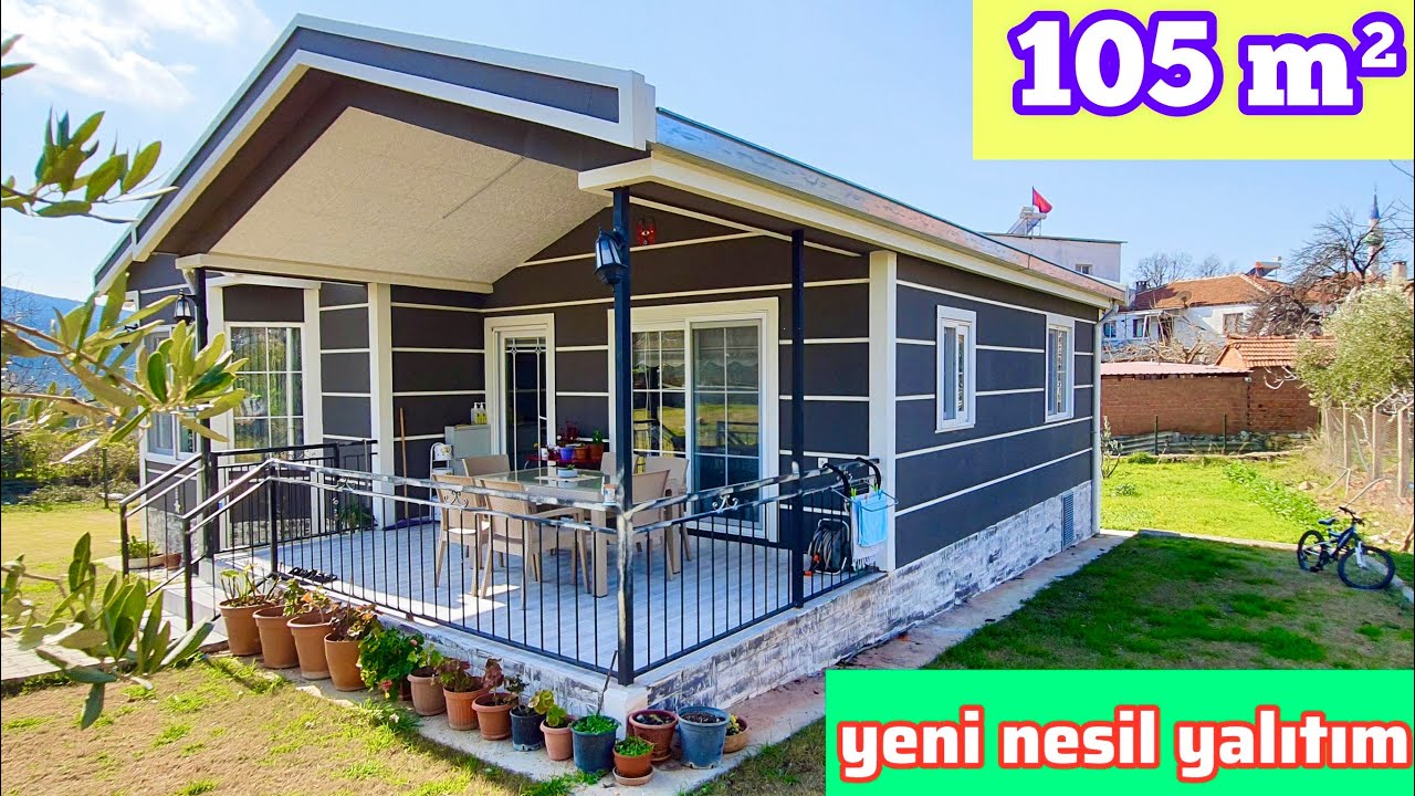 YENİ NESİL YALITIMLI Prefabrik Ev Turu ve Fiyatı - Gizli Temel (105 m²)