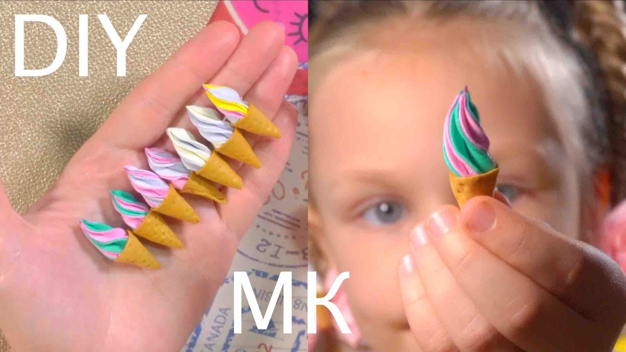 Делаем серединку бантика, заколки из фоамирана - Мороженое для куколки Лол/ делаем своими руками