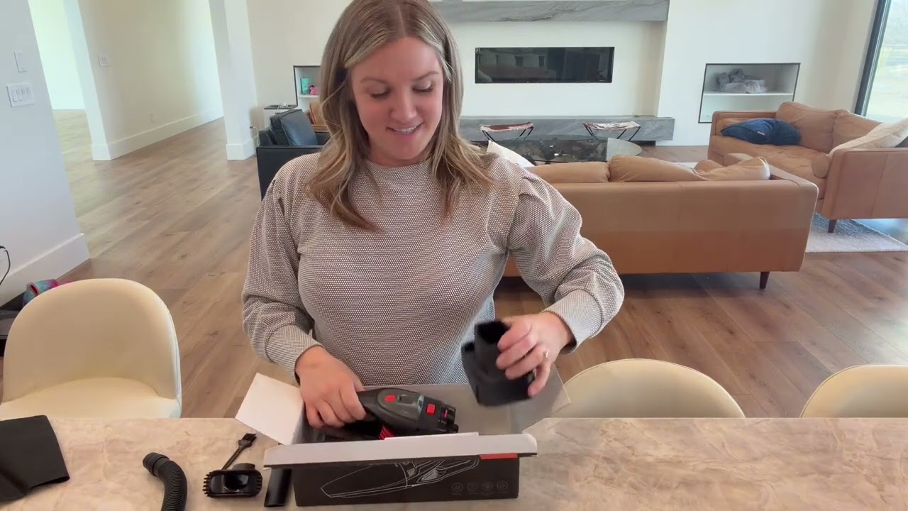 Handheld Vacuum Cordless 25000PA Powerful Suction, Portable Car Vacuum, 3 in 1 Hand Held Vacuum