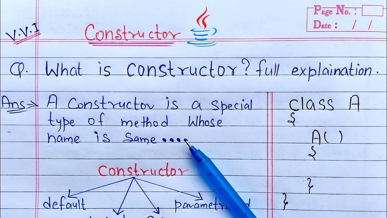 Constructors in Java | what is constructor? with syntax and example