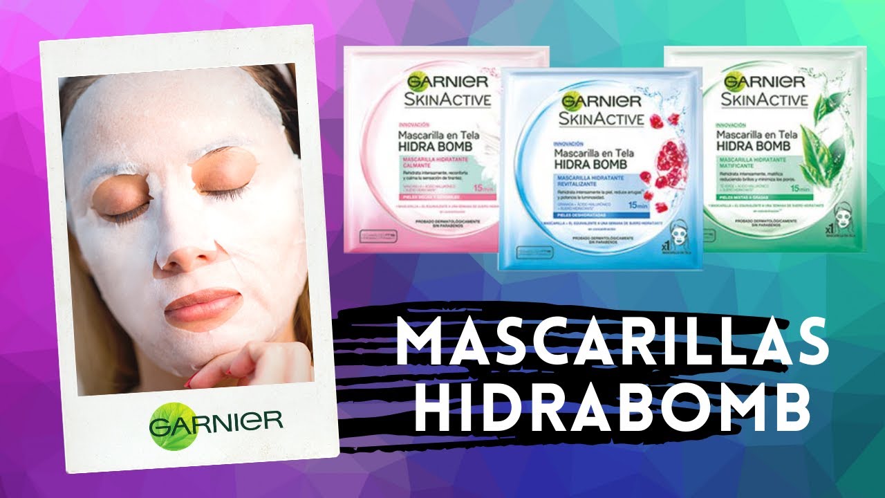 LA MASCARILLA MAS ECONOMICA｜Hidrabomb Garnier Para piel deshidratada, mixta a grasa y sensible