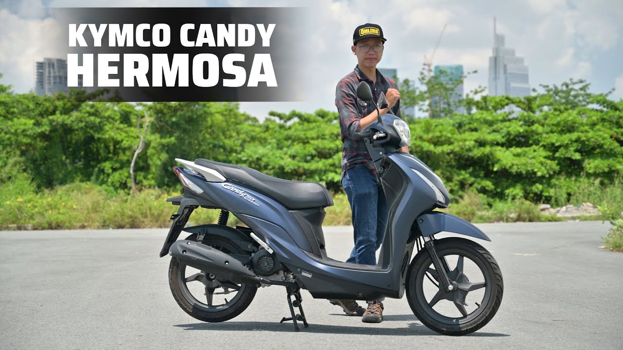 Trên tay Kymco Candy Hermosa 50: xe đẹp và hiện đại cho học sinh