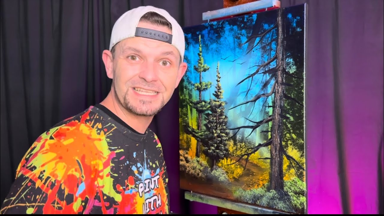 Literally EVERY SINGLE STEP - Deep Woods Landscape tutorial by PaintWithJosh