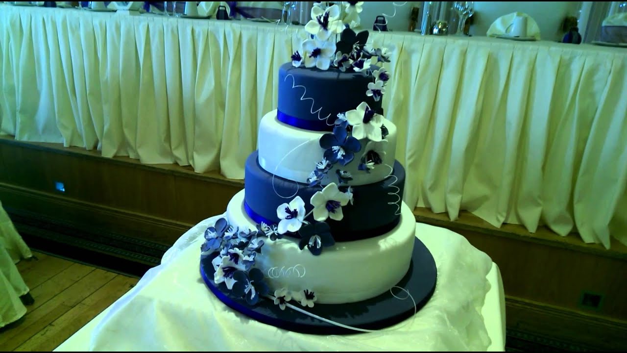 White and Purple Wedding Cake - Letterkenny