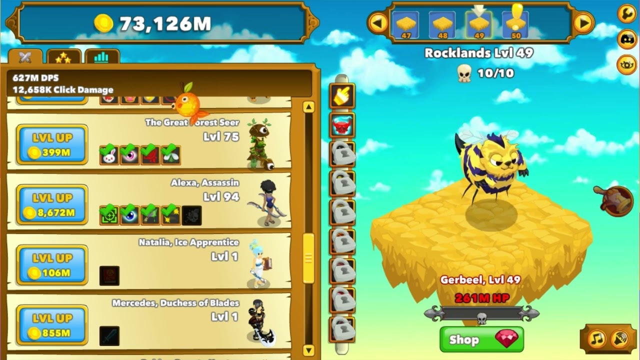 Clicker Heroes - Chapter 001 - First Playthrough, Level 1 to 100