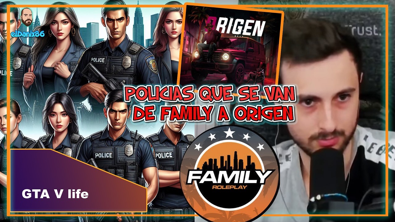 POLEMICA entre FAMILY y ORIGEN RP: Policías que se van de un sitio a otro.