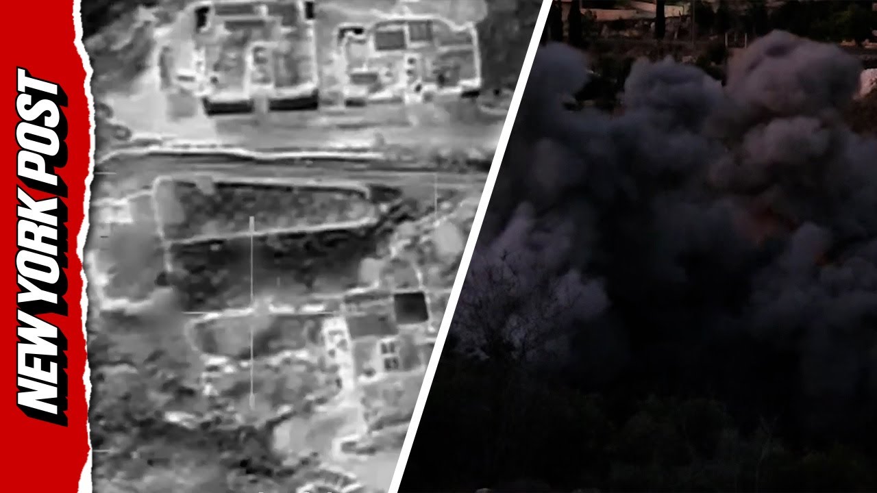 Watch Moment IDF Strikes Hezbollah Weapons Storage Facilities in Southern Lebanon