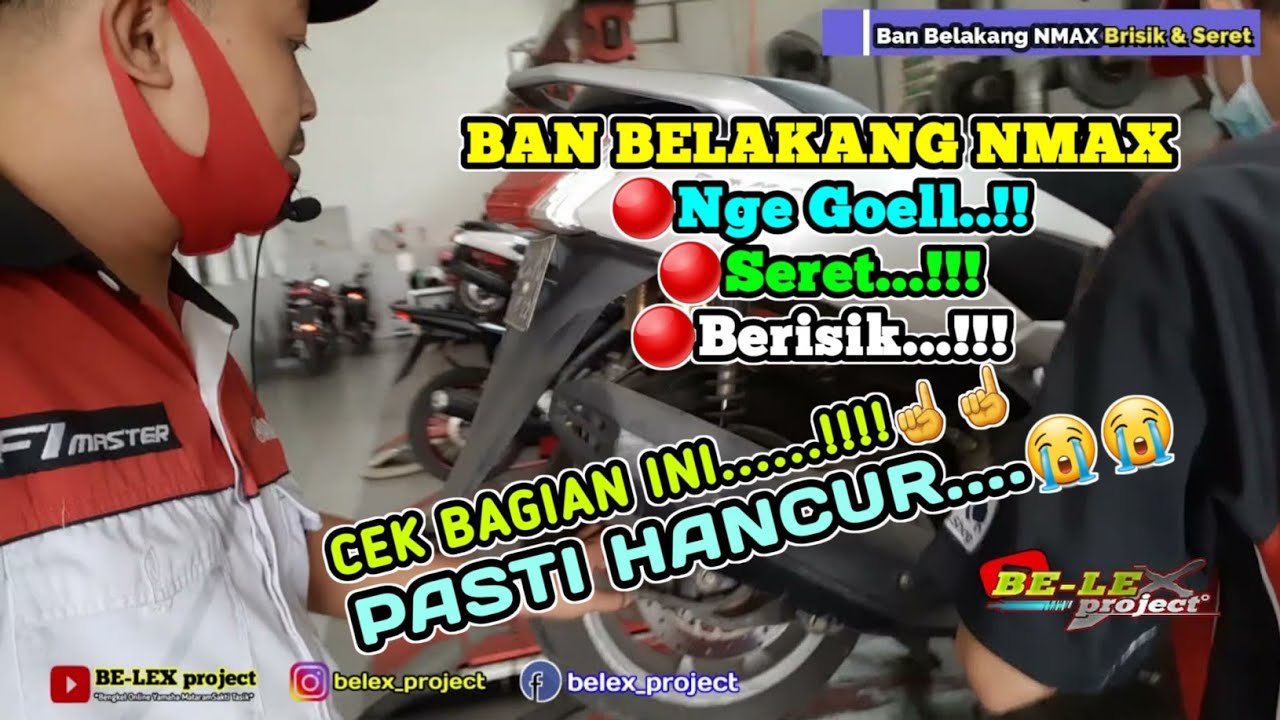 BAN BELAKANG NMAX  NGE GEOL,BERISIK dan BERDECIT