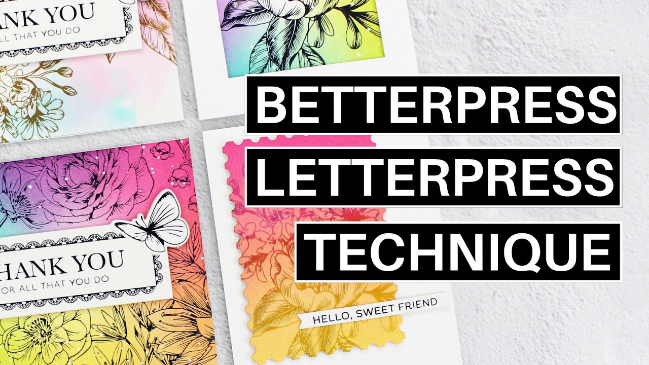 Техника BetterPress LetterPress №1: смешивание чернил и акварель