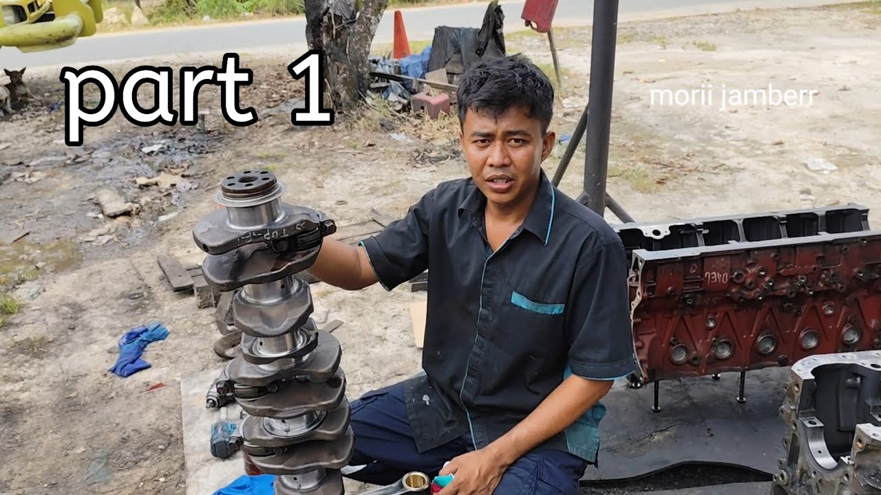 perakitan mesin hino lohan 500 fm 260 ti secara detail part 1
