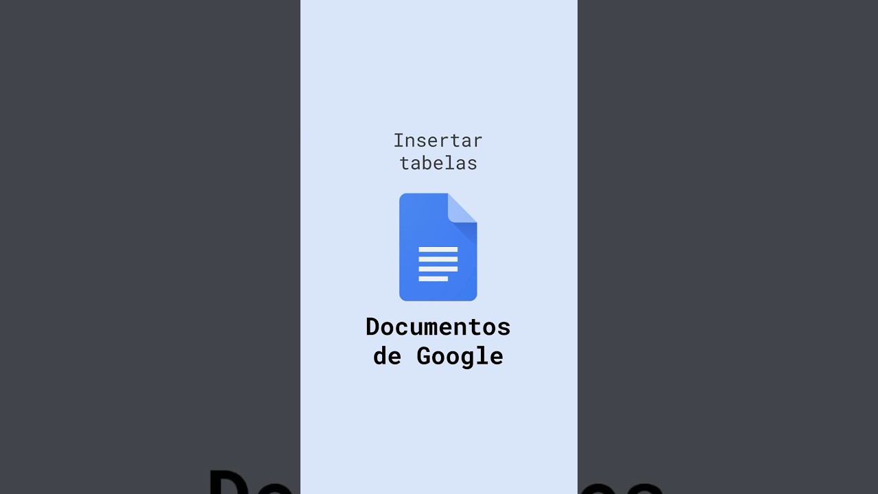 Tutorial r&aacute;pido: Insertar tablas en Documentos de Google #shorts