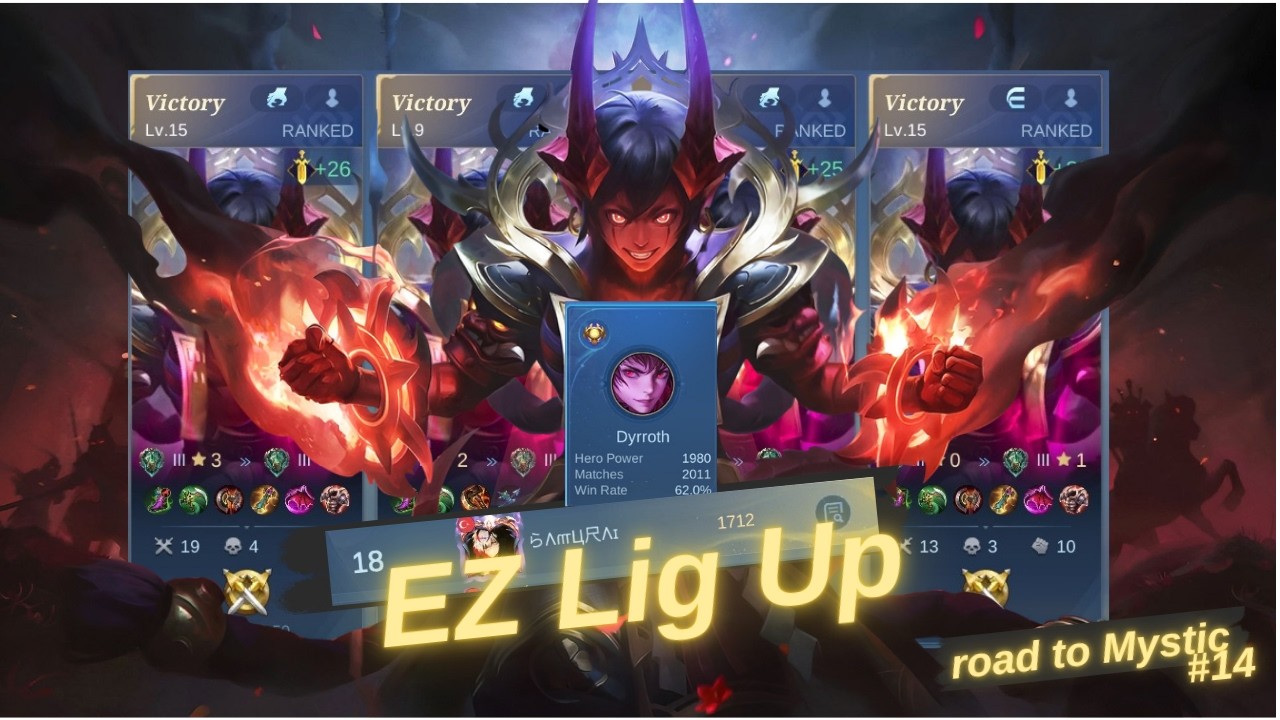 Ez lıg up / road to mythic #14