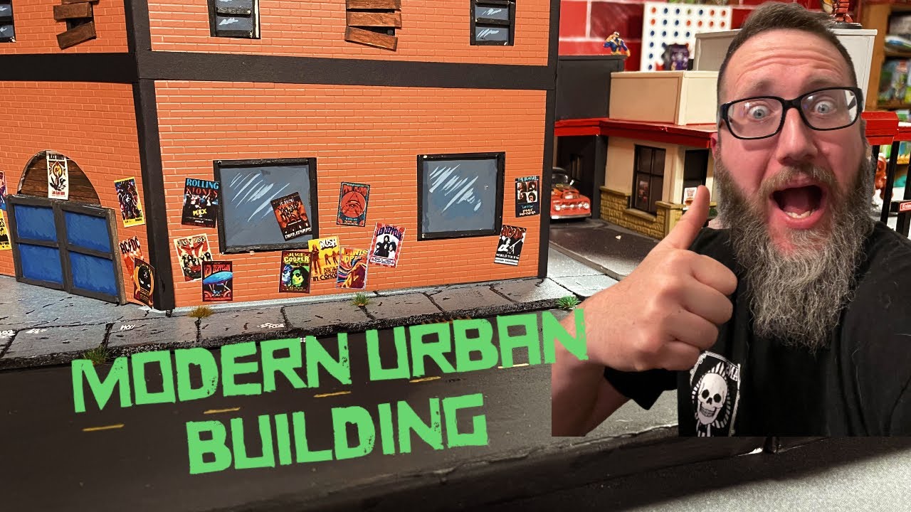 DIY modern terrain build for MCP, Zombicide, walking dead and more