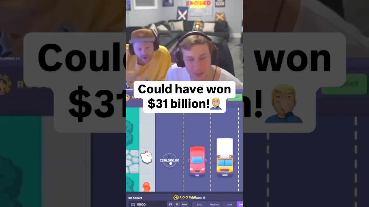 $31 BILLION CHICKEN CROSS GAME 🤯 #gambling #shorts #casino #trending #stake
