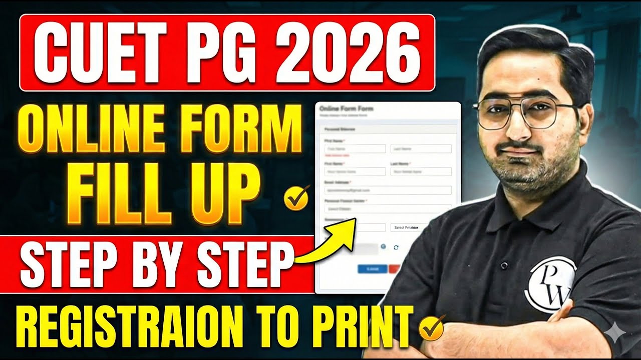 CUET PG 2026 Online Form Fill Up | How to fill CUET PG Application Form 2026? | Step By Step | PW