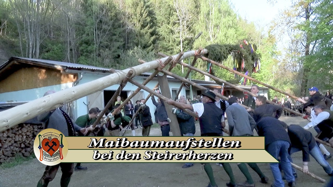 Maibaumaufstellen bei den Trachtenverein Steirerherzen 2017