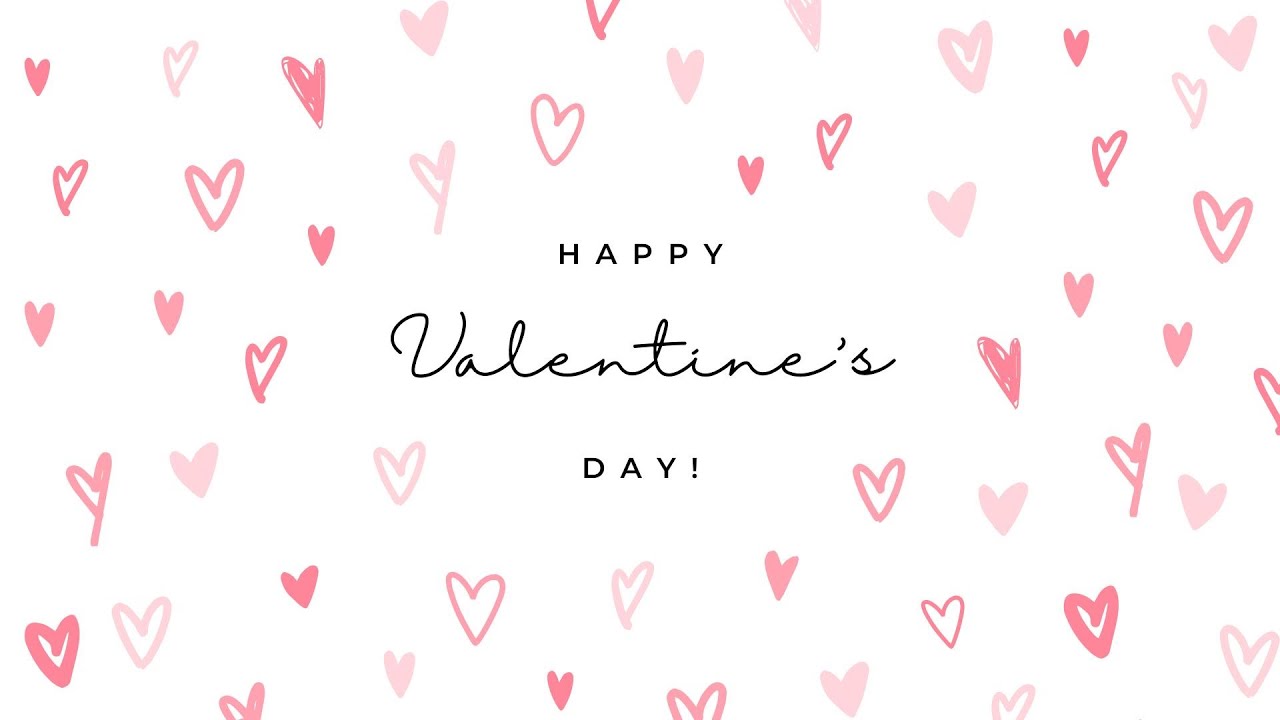 Happy Valentine&rsquo;s Day 💕 | 1 Hour Looping Party TV Screen | Valentine Background
