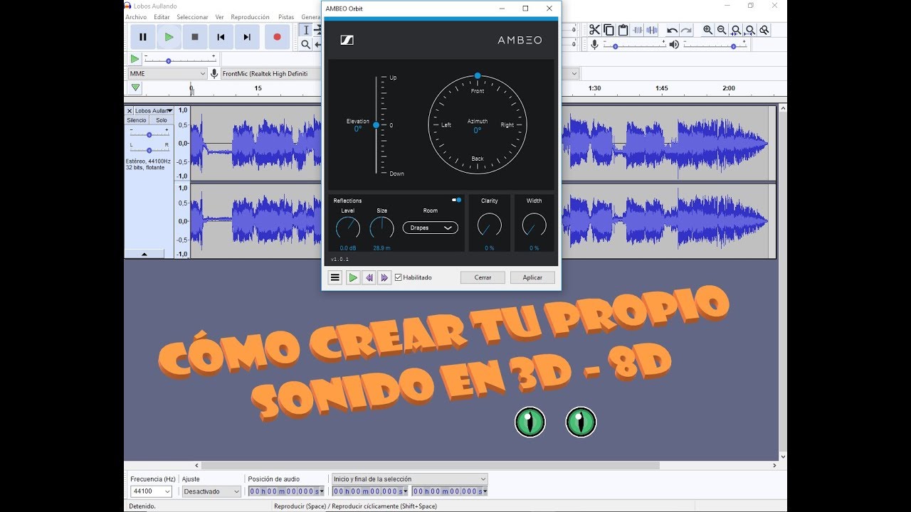 👉 - AUDIO 3D -  la MEJOR forma de HACERLO -   [[ SIN RODEOS ]]  🤙
