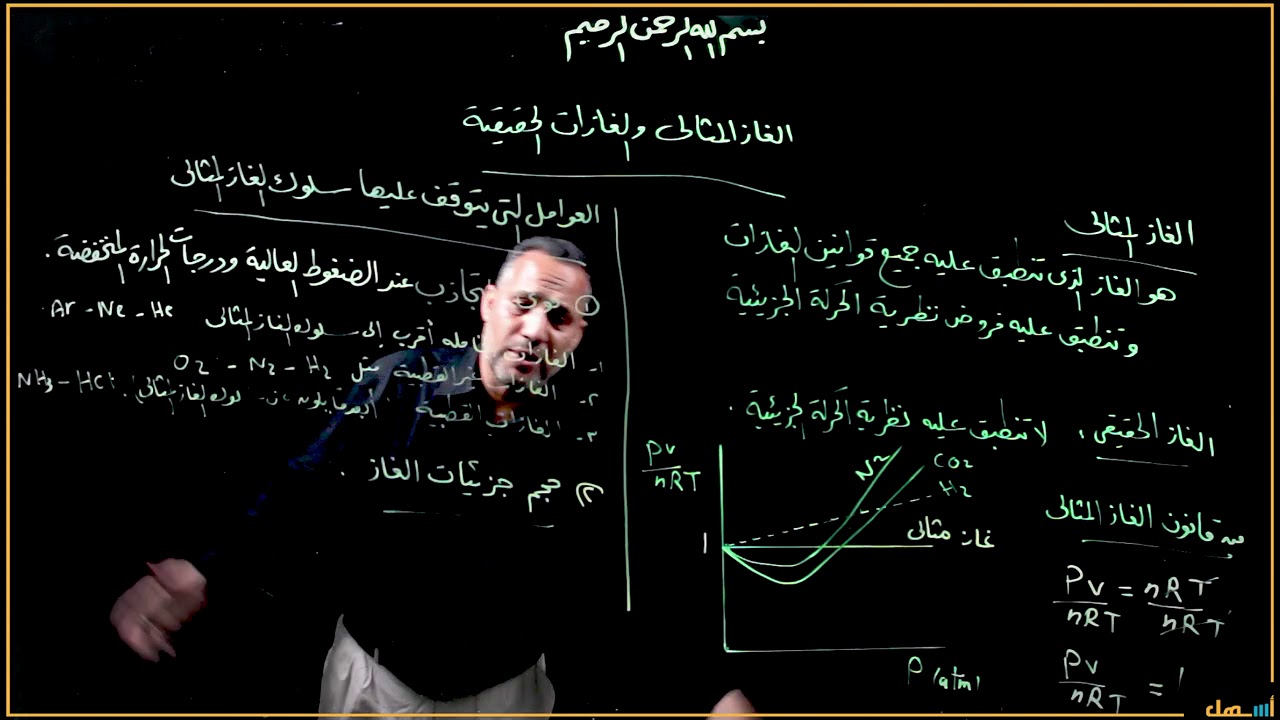 06.02.الدرس الثاني -الغاز المثالي والغازات الحقيقية