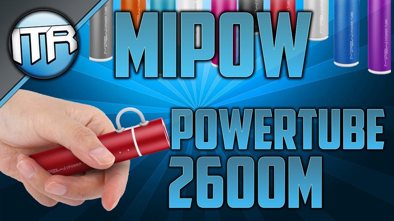 MiPow Power Tube 2600M - Edler Zusatzakku für viele Geräte [HD] - Deutsch