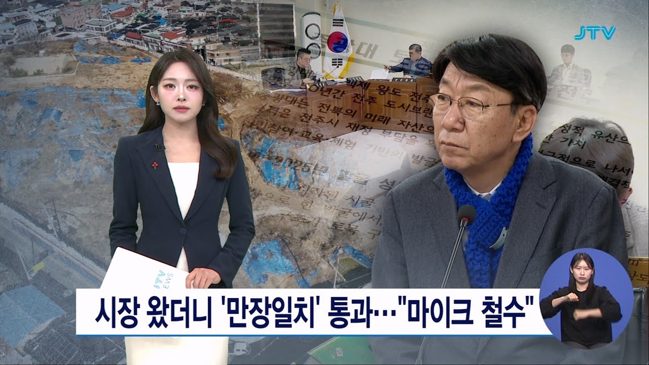 시장 왔더니'만장일치' 통과...