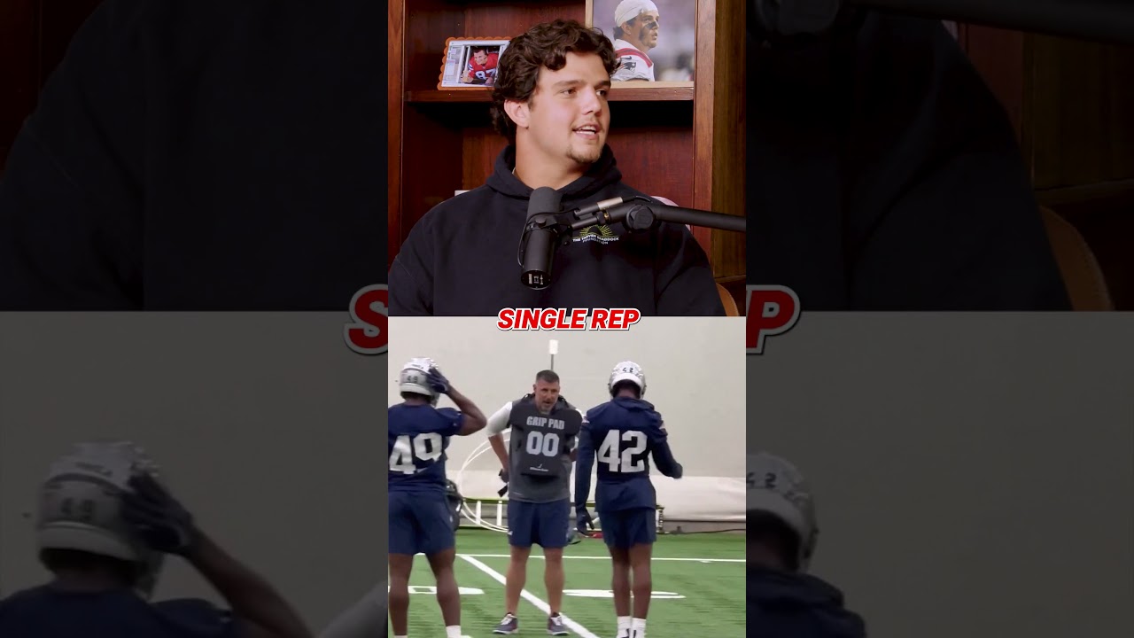 Vrabel really put the pads on at Will Campbell's Pro Day 👀🏈