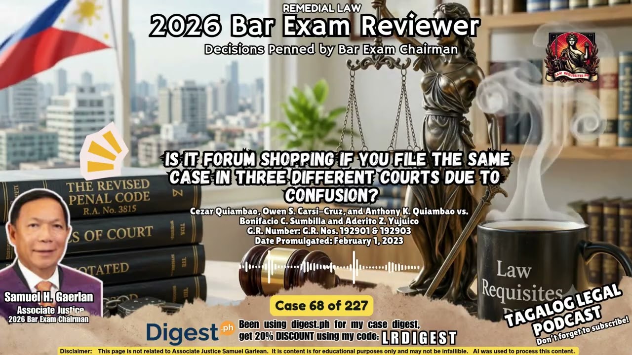 Case 68 of 227: Is it Forum Shopping if You File the Same Case in Three Different Courts?