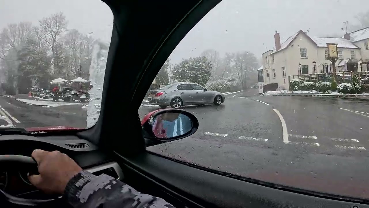 Malvern Hills Snowy Drive