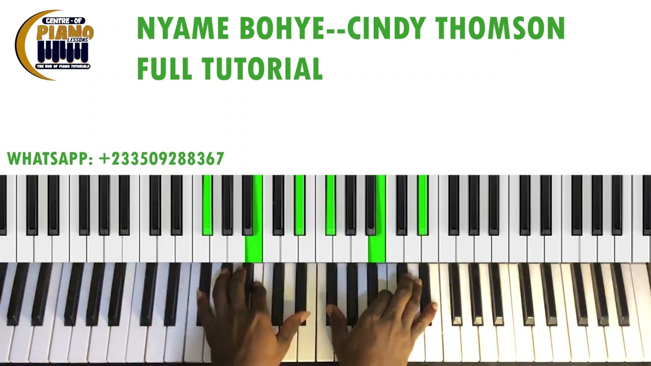 Nyame Bohye—Cindy Thomson Piano Tutorial || Easter Lesson❤️