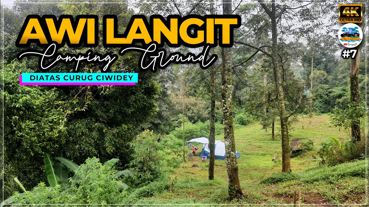 CURUG AWI LANGIT CIWIDEY | Tempat Camping Baru di Bandung Ada Air Terjun Keren #인도네시아캠핑