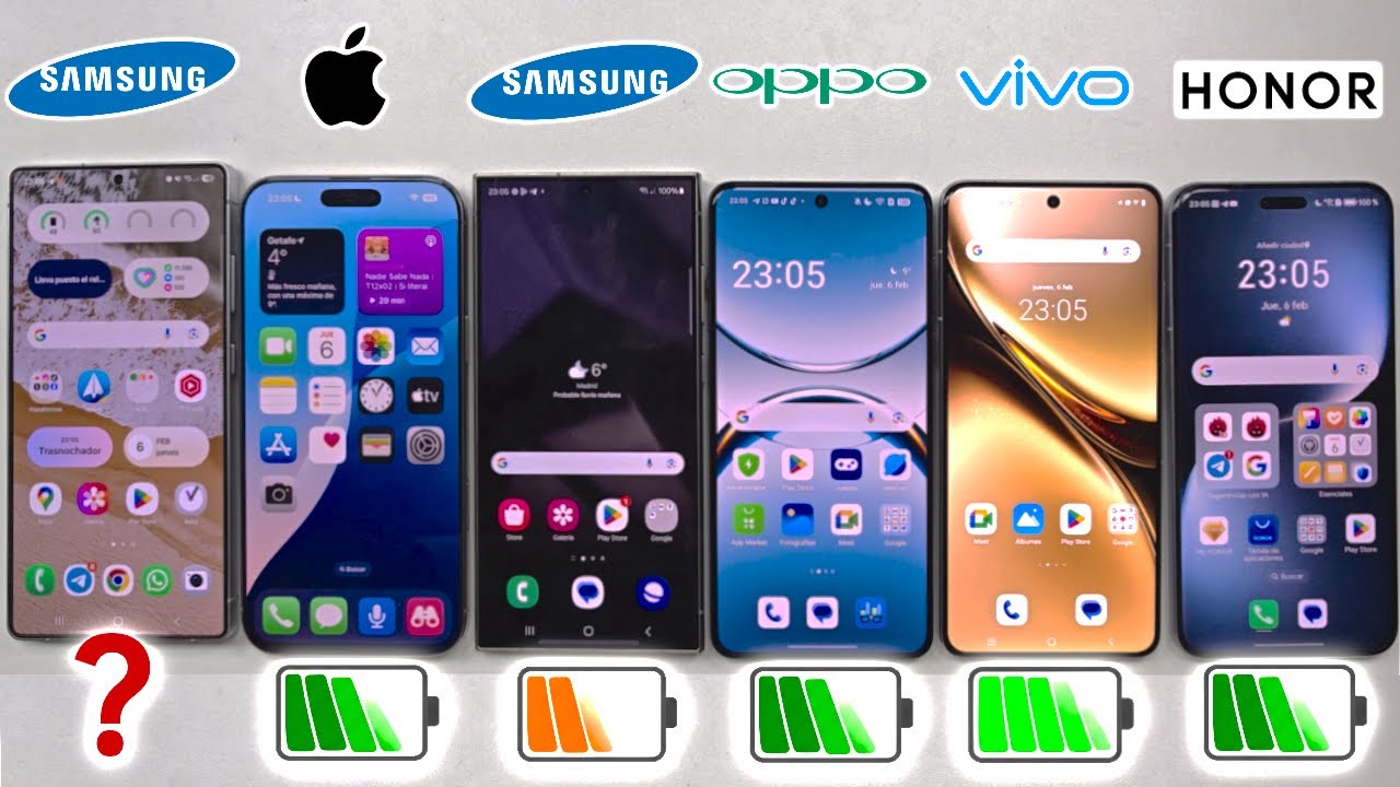 🔋 Samsung S25 Ultra vs iPhone 16 Pro Max vs S24 Ultra, Oppo Find X8 Pro... TEST DE BATER&Iacute;A EXTREMO!