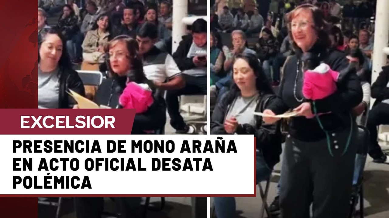 Regidora en Jalisco acude a evento p&uacute;blico con un mono ara&ntilde;a