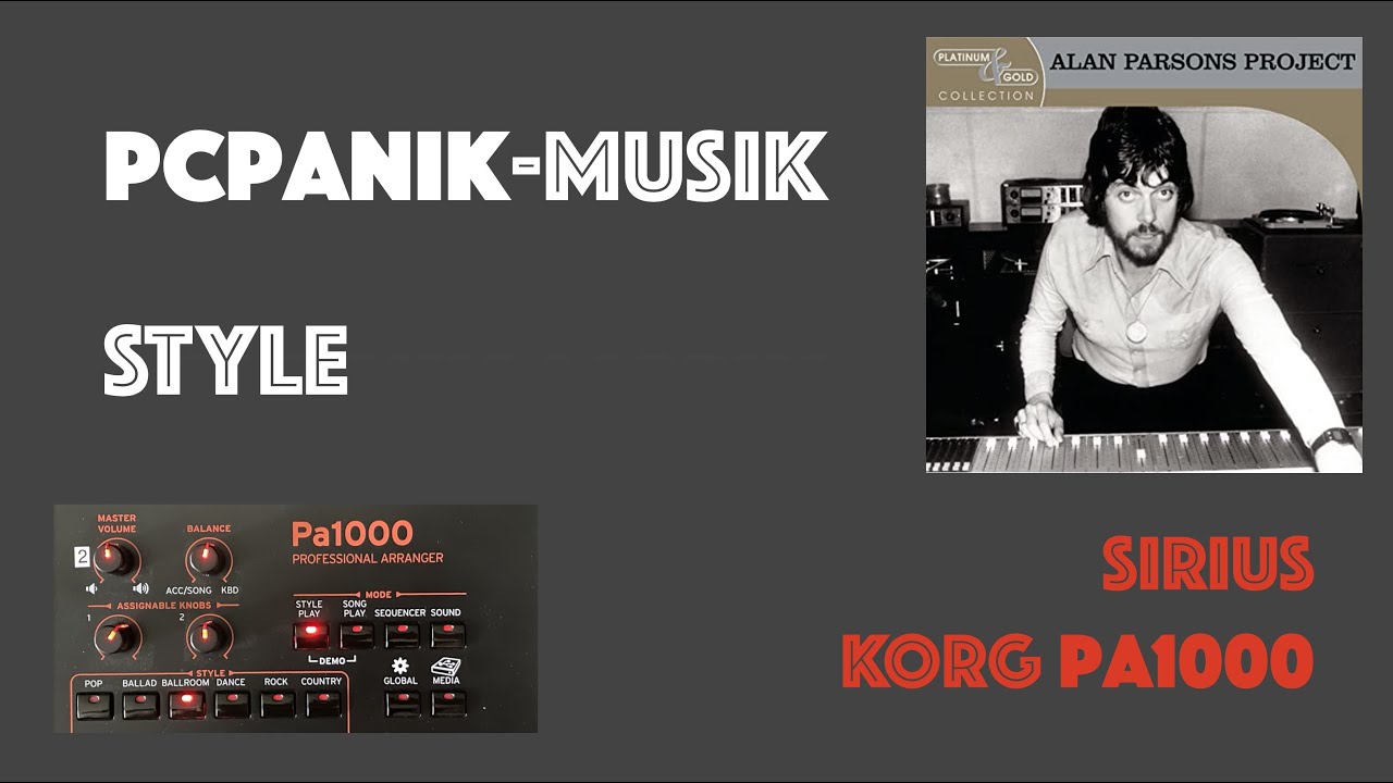 pcpanik-Musik : Pa1000 Style - Sirius - In the Manner of The Alan Parsons Project