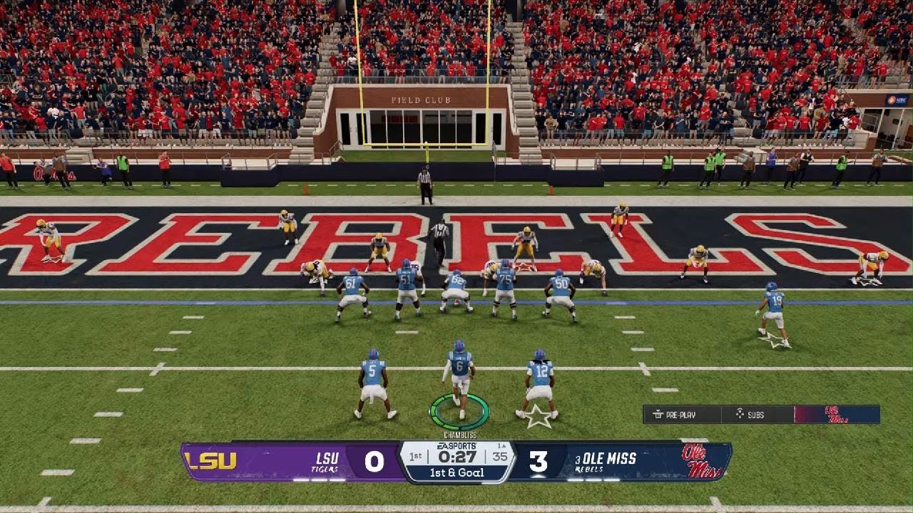 Ole Miss Rebels vs. LSU Tigers. Having fun in exhibition games, CFB 26