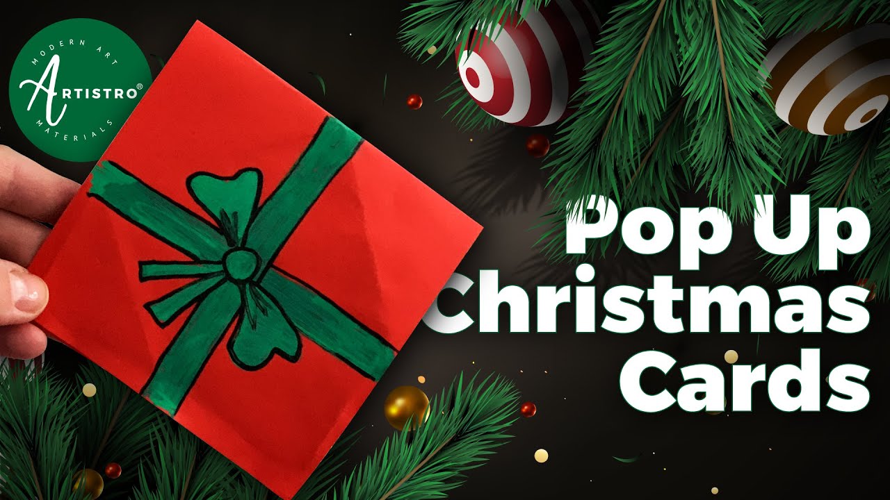 How To Make A Pop Up Card | Simple Christmas Card Idea For Kids And Adults