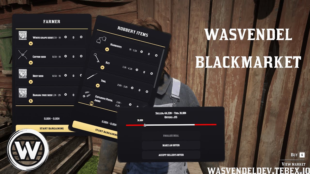 Blackmarket v2 | RedM Script