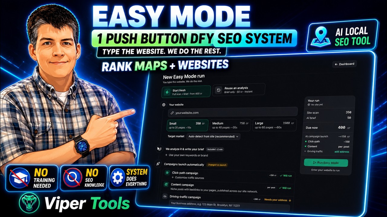 Этот AI-инструмент для локального SEO продвигает Google Maps, сайты и профили GMB | Easy Mode
