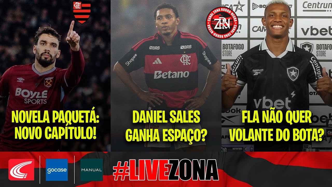 NOVELA PAQUETÁ GANHA NOVO CAPÍTULO | DANIEL SALES GANHA ESPAÇO | FLA NÃO QUER VOLANTE DO BOTAFOGO?