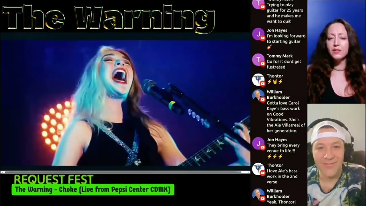 The Warning - Choke (Live from Pepsi Center CDMX) Reaction - Request Fest