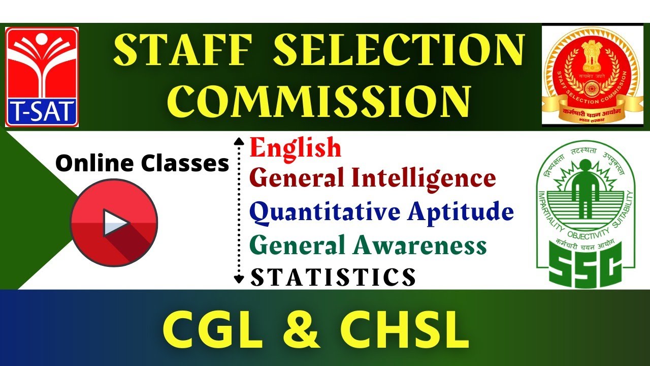 T-SAT || Staff Selection Commission - (CGL & CHSL) || 29-01-2021
